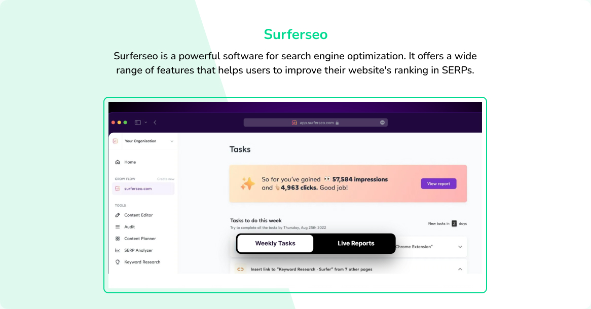 Surferseo - Skyrocket Your Organic Traffic with Surfer